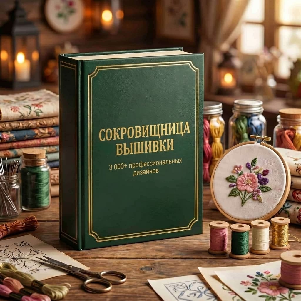 СОКРОВИЩНИЦА ВЫШИВКИ - 3 000+ профессиональных дизайнов